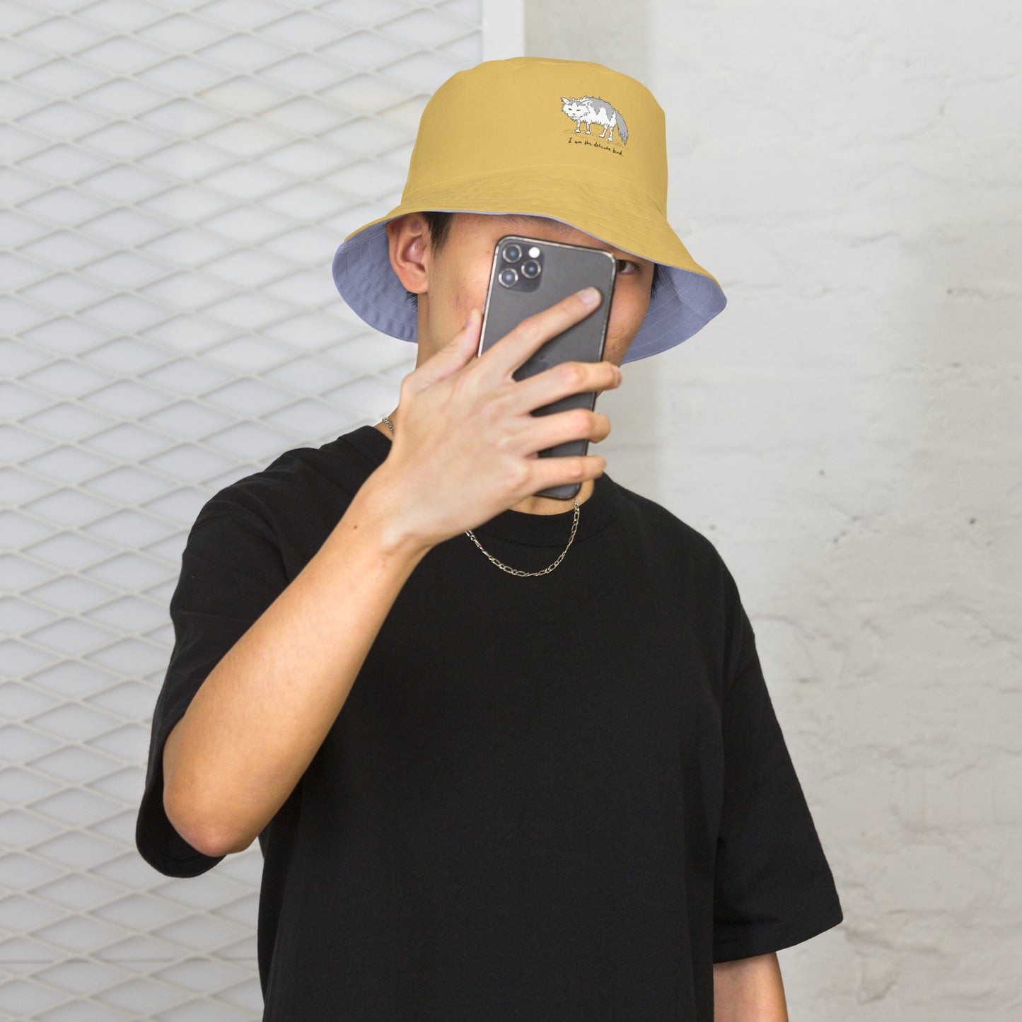 Delicate Bird Reversible bucket hat